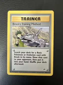 Pokemon TCG Brock’s Training Method - Gym Heroes - 106/132 - Image 1