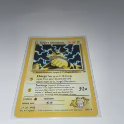 LT SURGES ELECTABUZZ HOLO POKEMON GYM HEROES 6/132 LP HOLO HAS SMALL LINES - Image 1