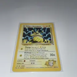 LT SURGES ELECTABUZZ HOLO POKEMON GYM HEROES 6/132 LP HOLO HAS SMALL LINES - Image 2