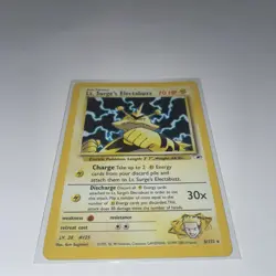 LT SURGES ELECTABUZZ HOLO POKEMON GYM HEROES 6/132 LP HOLO HAS SMALL LINES - Image 3