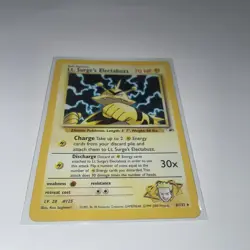 LT SURGES ELECTABUZZ HOLO POKEMON GYM HEROES 6/132 LP HOLO HAS SMALL LINES - Image 4