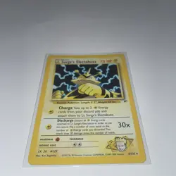 LT SURGES ELECTABUZZ HOLO POKEMON GYM HEROES 6/132 LP HOLO HAS SMALL LINES - Image 5