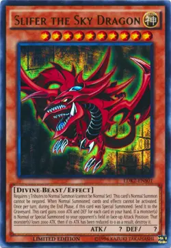 Yugioh! Slifer the Sky Dragon - LDK2-ENS01 - Ultra Rare - Limited Edition Near M - Image 1