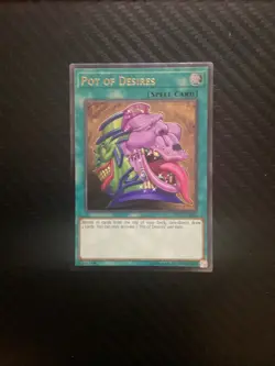 Yugioh! Pot of Desires - OP11-EN003 - Ultimate Rare - Unlimited Edition Near Min - Image 1