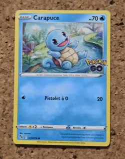 Carte Card Pokemon Carapuce Squirtle 15/78 Pokemon GO FR Occasion EB10.5 - Image 1
