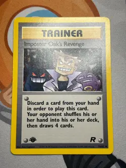 Imposter Oak's Revenge - 76/82 - Pokemon Team Rocket 1st Edition Card WOTC LP - Image 1