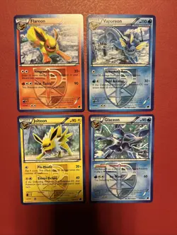 4x Plasma Eeveeloution Pokemon Cards Very Rare Various Conditions - Image 1