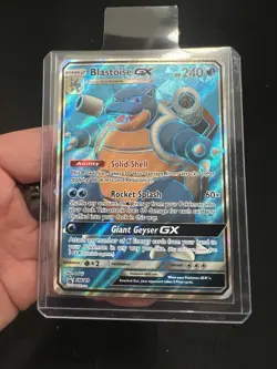 Blastoise GX SM189 - Black Star SM Promo - Full Art Ultra Rare Pokemon Card - NM - Image 1