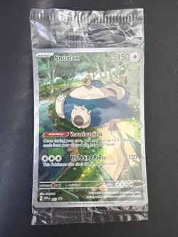 SEALED Snorlax 051 SVP (Scarlet & Violet Promo Card) | Slight Curve See Photos - Image 2