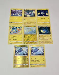 Lot Of 8 Pokemon Cards Chinchou Lanturn Pokedex Evo Collection TCG Reverse Holo - Image 1