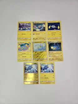 Lot Of 8 Pokemon Cards Chinchou Lanturn Pokedex Evo Collection TCG Reverse Holo - Image 2