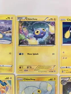 Lot Of 8 Pokemon Cards Chinchou Lanturn Pokedex Evo Collection TCG Reverse Holo - Image 4
