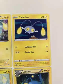 Lot Of 8 Pokemon Cards Chinchou Lanturn Pokedex Evo Collection TCG Reverse Holo - Image 5