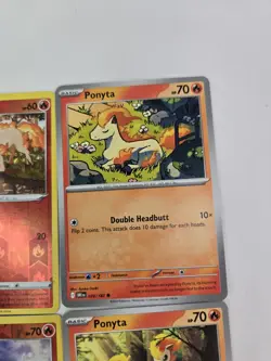 Lot Of 9 Various Ponyta & Rapidash Pokemon Card Lot Evo Collection Reverse Holo - Image 5