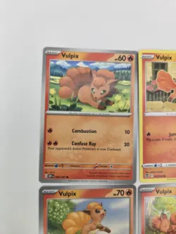 Lot of 9 Vulpix Ninetales Various Pokemon Card Lot Reverse Holo Collection - Image 4