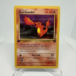 Charmander 50/82 1st Edition Team Rocket NonHolo 1999 Wizard Pokemon Card TCG NM - Image 1