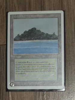 MTG - Tropical Island - Revised Edition Rare Magic The Gathering Dual Land Card - Image 1