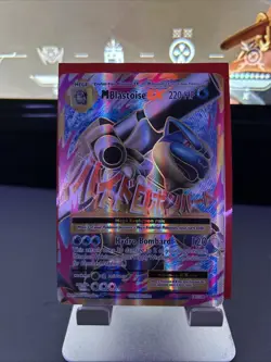 Pokemon TCG Mega M Blastoise EX Evolutions Full Art Ultra Rare Holo Card 102/108 - Image 1