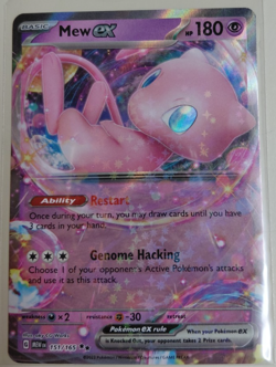 Pokemon Mew EX TCG Scarlet & Violet Holo Double Rare Card 151/165 - NM+ - Image 1