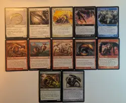 Magic the Gathering Sliver themed lot. 5 colors. 12 Cards.MTG collection. - Image 1