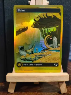 Plains 0512 First-Place FOIL - Gold Full Art - Aetherdrift- NM (see pics) MTG - Image 1
