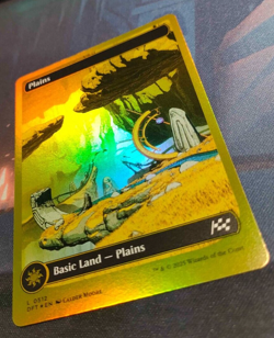 Plains 0512 First-Place FOIL - Gold Full Art - Aetherdrift- NM (see pics) MTG - Image 3