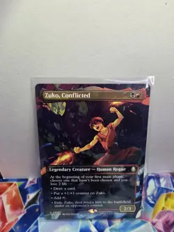 Zuko Conflicted (Borderless) Rare MTG Avatar Non Foil 0302 - Image 1