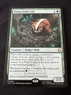 Badgermole Cub MTG Magic The Gathering Avatar (0167) NM - Image 1