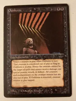 Magic the Gathering MTG Arabian Nights Oubliette Dark LP (Beta Bob) - Image 1