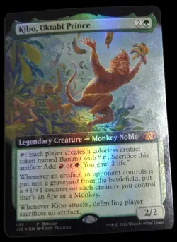 Magic The Gathering- Kibo, Uktabi Prince -Extended Art Foil- Release Promo - Image 1