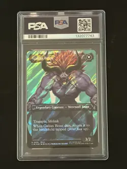 2025 MTG Final Fantasy Vincent Valentine / Galian Beast PSA 10 Surge Foil #0528 - Image 2