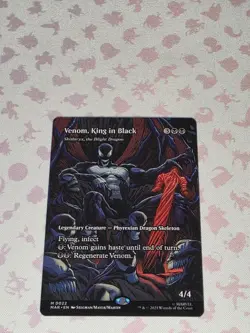 MTG Venom King In Black 0022 NON FOIL Borderless Mythic - Image 1