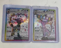 Umbreon EX & Espeon EX Promos - Prismatic Evolutions - Pokemon TCG #175 & #176 - Image 2