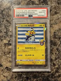 PSA 10 Yokohama’s Pikachu 2018 Pokemon Center Japan Promo 283 - Image 1
