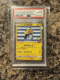 PSA 10 Yokohama’s Pikachu 2018 Pokemon Center Japan Promo 283 - Image 2