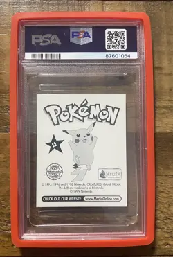 1999 MERLIN POKEMON #S2 ASH & PIKACHU-PRISM PSA 10 GEM MINT - Image 2