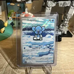 Pokemon TCG: Cubchoo Illustration Rare 109/086 SV: Black Bolt NM - Image 1