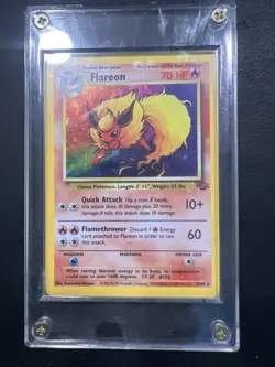 Pokemon 1999 Holo Jungle Holo Rare Flareon 3/64 - Image 3