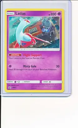 Latias Pokemon Sun & Moon Black Star Promo Cosmo Holo #SM87 - Image 1