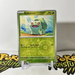 Pokemon TCG Bulbasaur 001/165 Cosmos Holo Scarlet & Violet 151 Costco Exclusive - Image 1