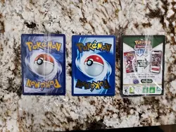 Pokemon TCG 151 UPC Promo Set Mew 053, Mewtwo 052, Metal Mew 205 New Sealed - Image 2