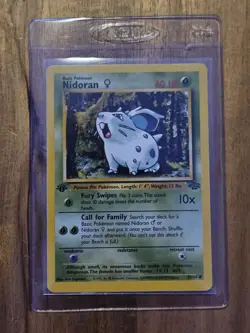 Nidoran 1st Edition - Near Mint - 57/64 Jungle Set - 1999 - WOTC - Pokemon TCG - Image 1