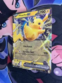 Pokemon TCG - Pikachu EX 63/193 Double Rare Holo Paldea Evolved Game Freak - NM - Image 3
