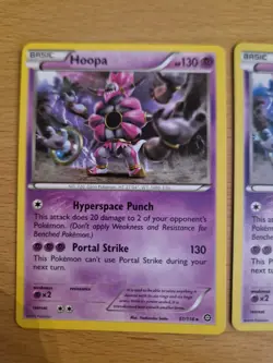 Pokemon TCG XY Steam Siege Hoopa Reverse Holo Cracked Ice Holo bundle - Image 3