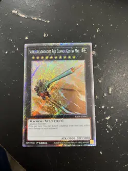 Yu-Gi-Oh! Superdreadnought Rail Cannon Gustav Max RA04-EN063 Platinum Secret Rar - Image 1