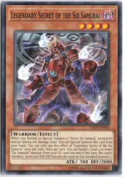 Yugioh - Legendary Secret of the Six Samurai SAST-EN093 Unlimited - Savage Strik - Image 1