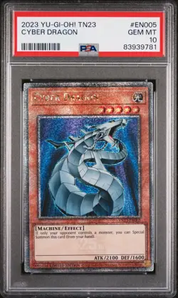 Cyber Dragon - PSA 10 - TN23-EN005 - Quarter Century Secret Rare - Yugioh - Image 1