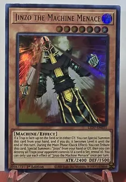 Jinzo The Machine Menace LED7-EN031 Ultra Rare 1st Edition Yugioh NM/M - Image 1