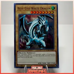 Blue-Eyes White Dragon (Version 1) LCKC-EN001 Legendary Collection Kaiba LP - Image 1