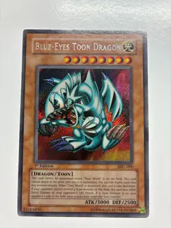 USA Seller Yugioh Blue-Eyes Toon Dragon MRL-000 Secret Rare 1st Edition LP - Image 1